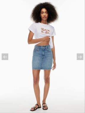 Denim Forum The Pin Up Denim Skirt